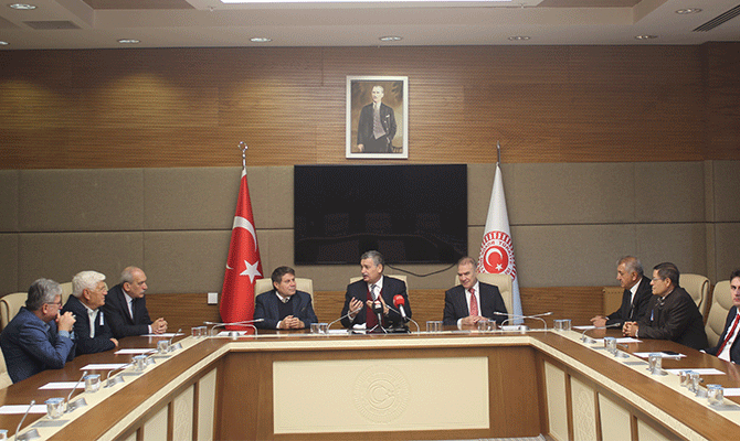 İçişleri Komisyonu Güvenç, KMBGC Heyetini Ağırladı