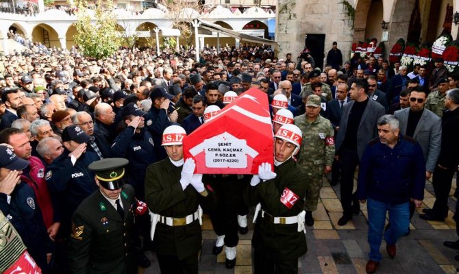 Şehidimiz Kahramanmaraş'ta son yolculuğuna uğurlandı