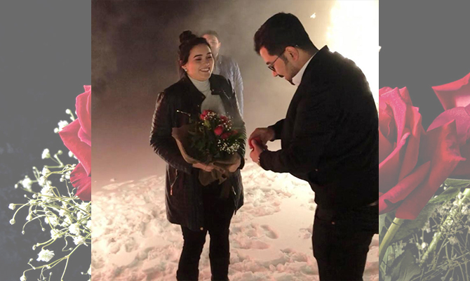 Ahırdağında karlar altında benimle evlenirmisin dedi