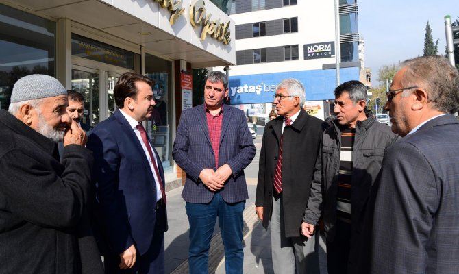 Esnafları Tek Tek Dolaşarak Hasbihal Etti