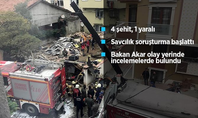 İstanbul'da askeri helikopter düştü: 4 askerimiz şehit oldu