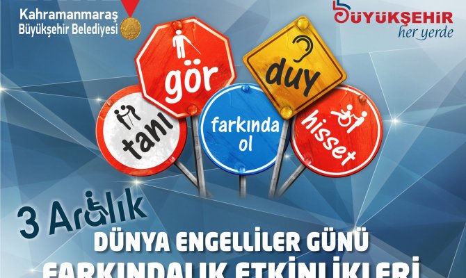 Engelliler Gününde 3 ayrı program düzenlenecek