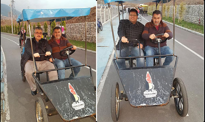 Hem eğlendiler hem incelediler