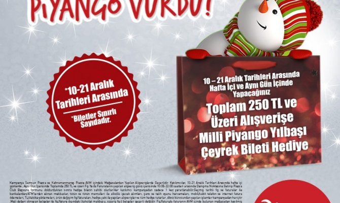 Yeni yıl alışverişi yapana milli piyango bileti hediye ediliyor