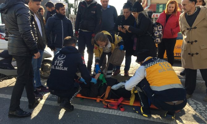 Önce çarptı sonra taşıdı