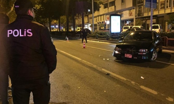 Alkol alıp direksiyona geçti kaza yaptı