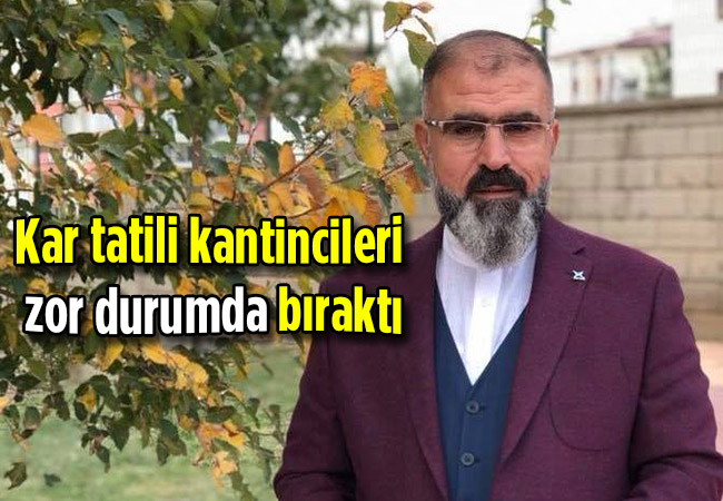 Kar tatilinin kantincileri zor durumda bıraktı