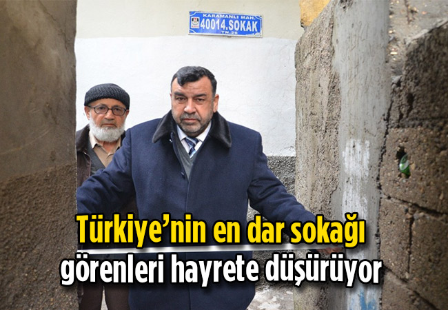 Türkiye’nin en dar sokağı görenleri hayrete düşürüyor