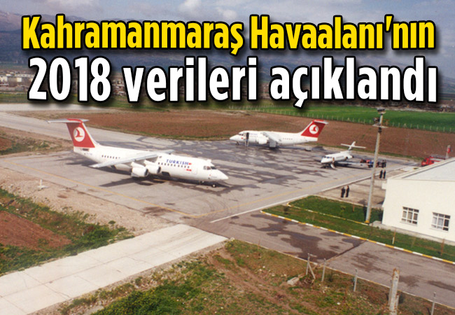 Kahramanmaraş Havaalanı'nın 2018 verileri açıklandı