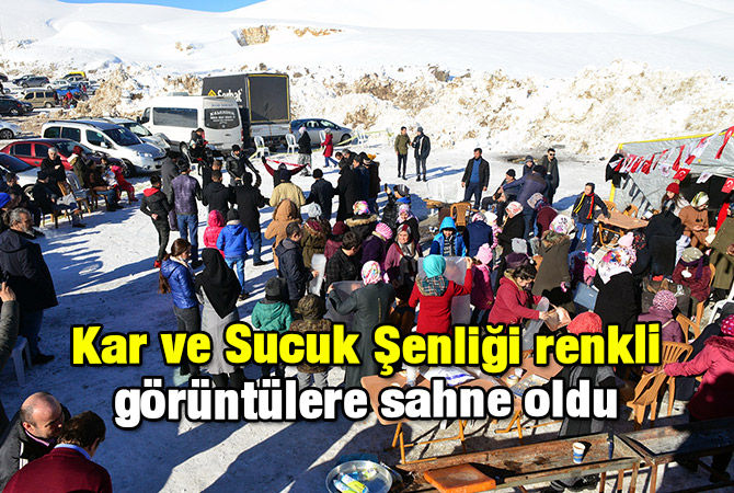 Kar ve Sucuk Şenliği renkli görüntülere sahne oldu