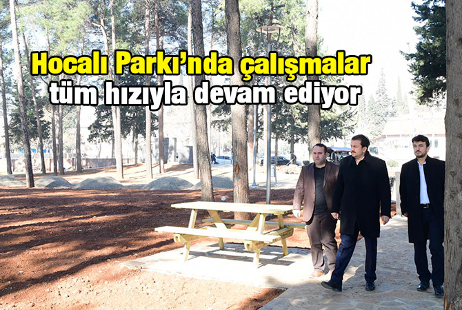 Hocalı Parkı’nda çalışmalar tüm hızıyla devam ediyor