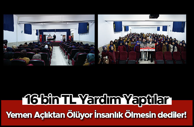 Yemen Açlıktan Ölüyor, İnsanlık Ölmesin dediler! 16 bin TL Yardım Yaptılar