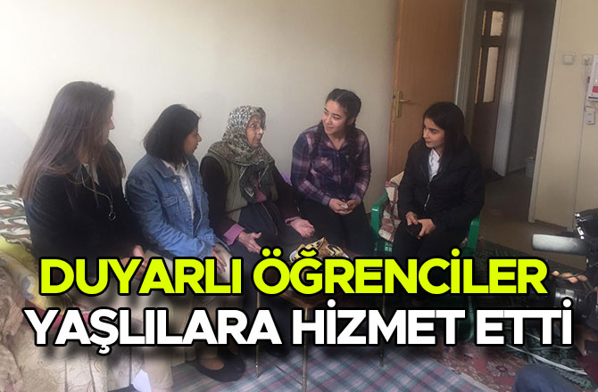Duyarlı Öğrenciler Yaşlılara Hizmet Etti