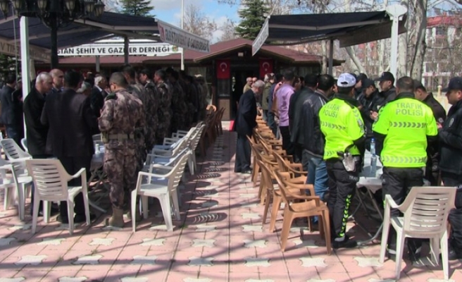 Elbistan'da şehit polis için mevlit okutuldu