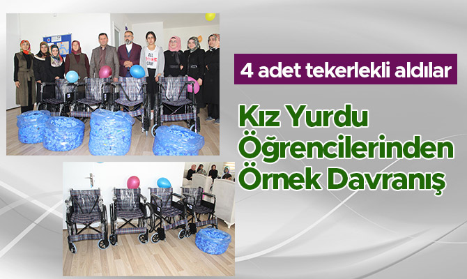 Yurt Öğrencilerinden Örnek Davranış