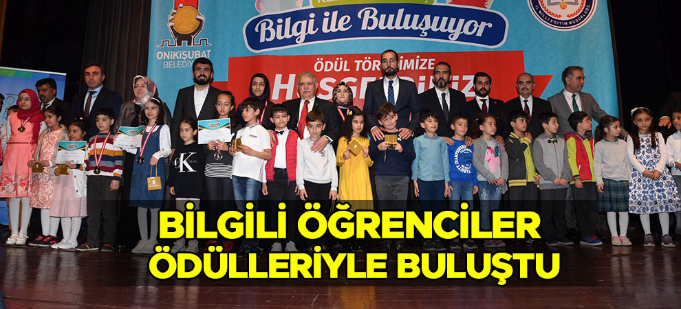 Bilgili Öğrenciler Ödülleriyle Buluştu