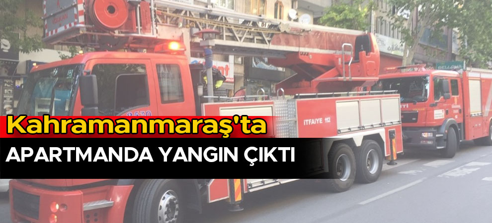 Apartmanda çıkan yangın paniğe neden oldu