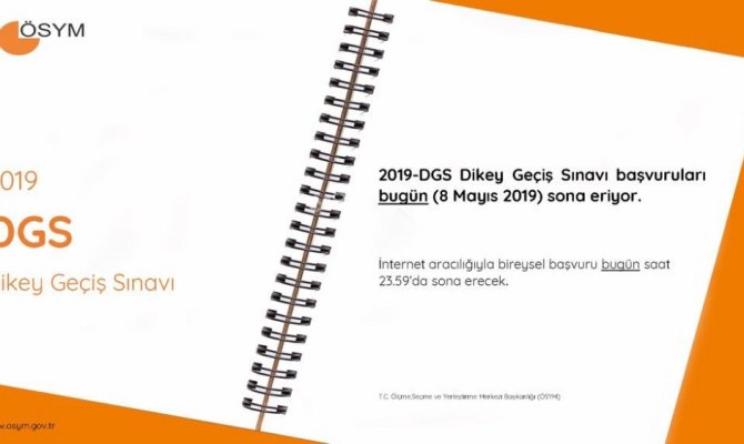 2019-DGS başvuruları için bugün son gün
