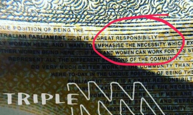 Avustralya’da 50 dolarlık banknotlarda yazım hatası