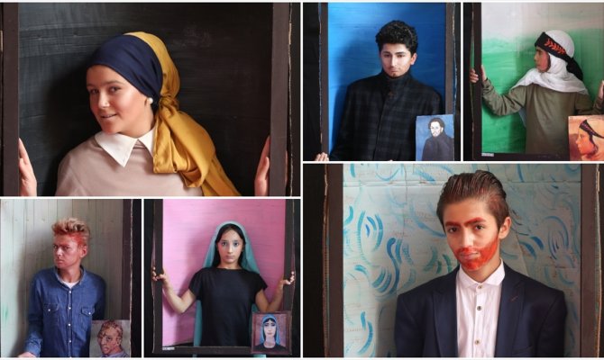 Ünlü ressamların eserlerini canlandırdılar