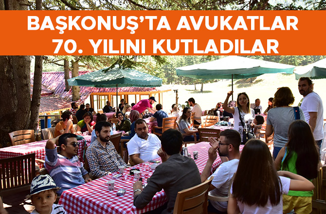 Başkonuş’ta avukatlar 70. Yılını kutladılar