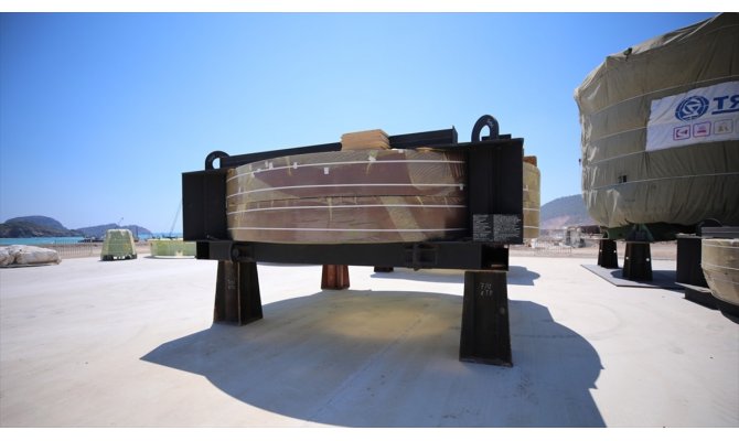 Akkuyu NGS'nin ilk büyük boyutlu ekipmanı sahaya ulaştı