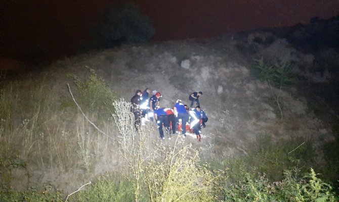 50 metreden dere kenarına düştü