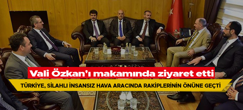 Mahir Ünal, Vali Özkan'ı makamında ziyaret etti