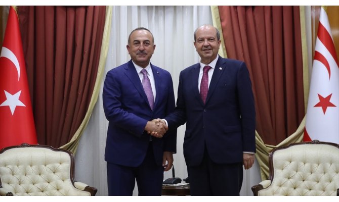 Çavuşoğlu, KKTC Başbakanı Tatar ile görüştü