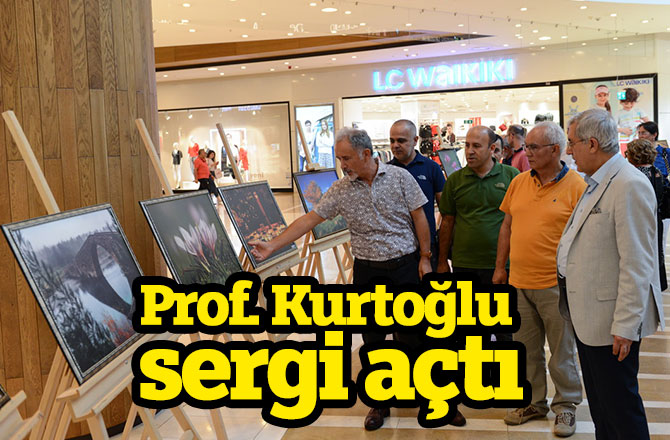 Prof. Kurtoğlu sergi açtı