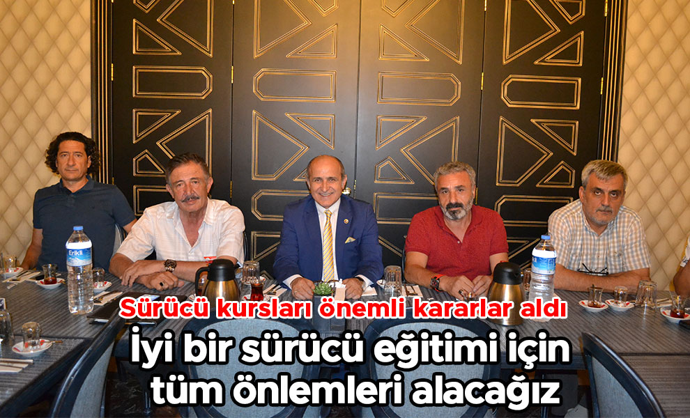 İyi bir sürücü eğitimi için, tüm önlemleri önceden alacağız