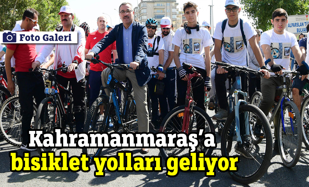 Kahramanmaraş'a bisiklet yolları geliyor