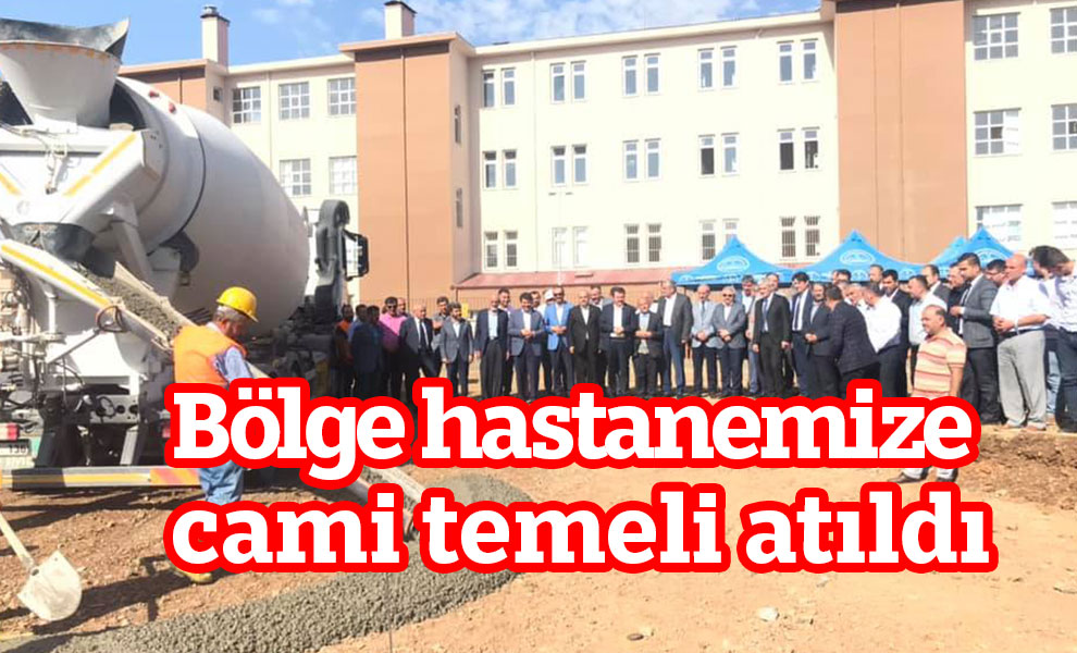 Bölge hastanemize cami temeli atıldı