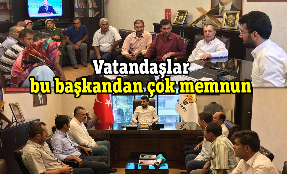 Vatandaşlar bu başkandan çok memnun