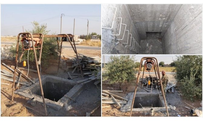 Fırat'ın doğusunda YPG/PKK'nın kazdığı tünel ortaya çıkarıldı