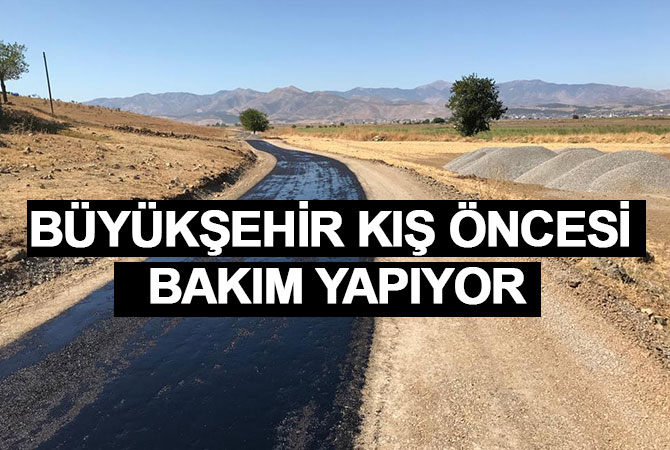 Büyükşehir kış öncesi bakım yapıyor
