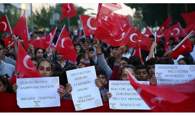 Dünya şampiyonu Çolak'a coşkulu karşılama