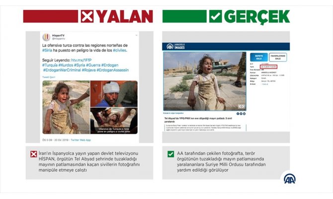 İran televizyonu 'YPG/PKK'nın tuzakladığı mayını' harekat aleyhine çarpıttı