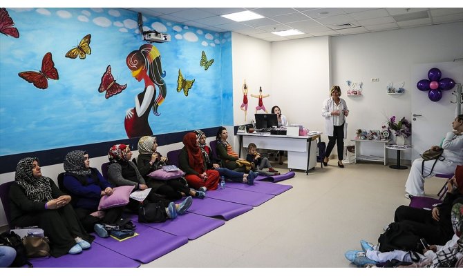 Ankara Şehir Hastanesinde gebe okulu hizmeti