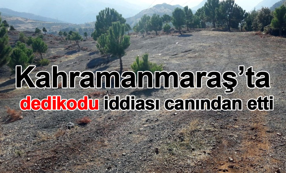 Kahramanmaraş’ta dedikodu iddiası canından etti