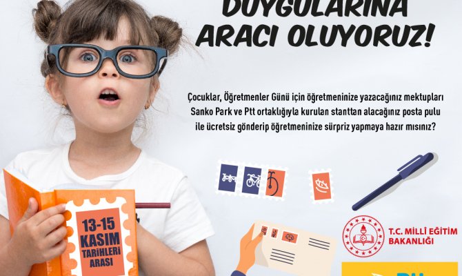 Sanko Park’ta Öğretmenine Bir Mektup Da Sen Yaz Kampanyası