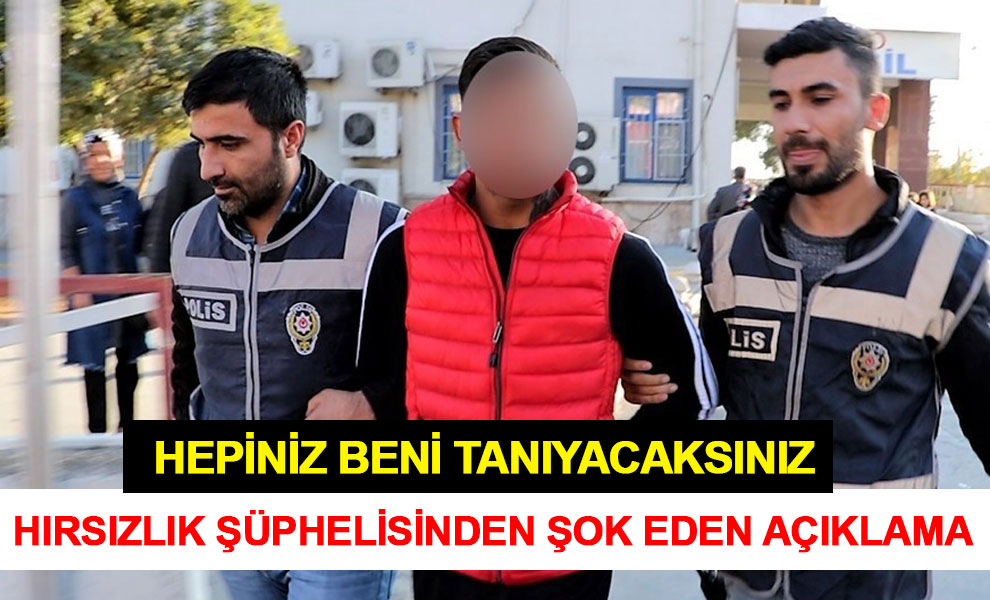 Kahramanmaraş'ta hırsızlık şüphelisinden şok eden açıklama