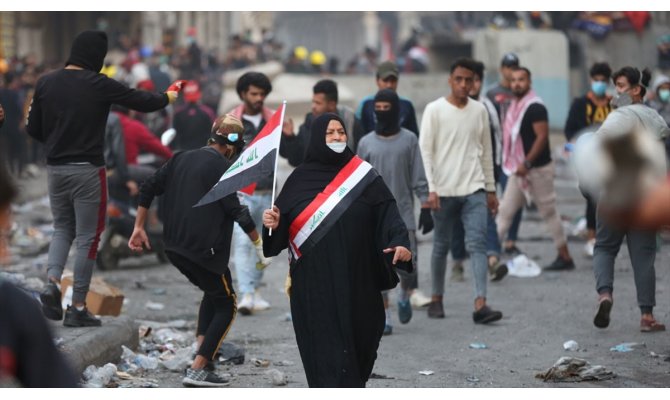 Irak'ta hükümet karşıtı gösterilerde 2 kişi öldü, 35 kişi yaralandı