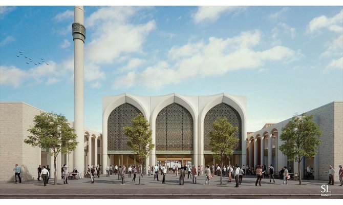 Almanya'da 2 bin kişilik cami ve külliye projesi tanıtıldı