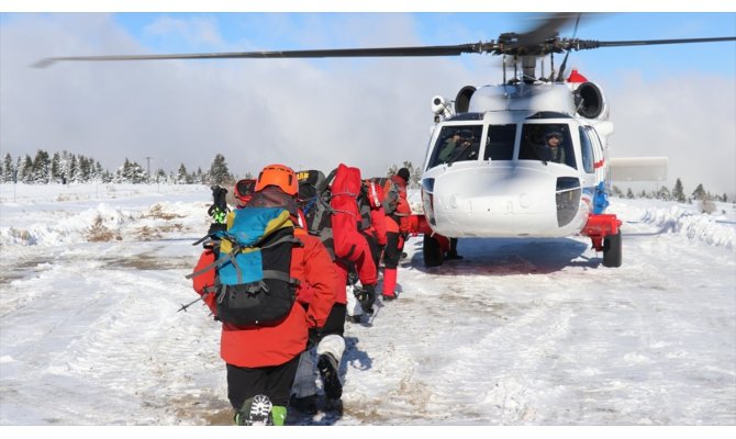 Uludağ'da kaybolan iki kişiyi arama çalışmaları sekizinci gününde