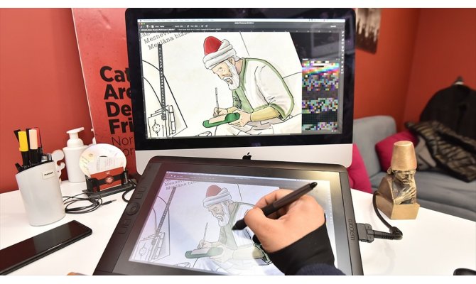 Mevlana'nın hayatı çizgi film ile anlatılıyor