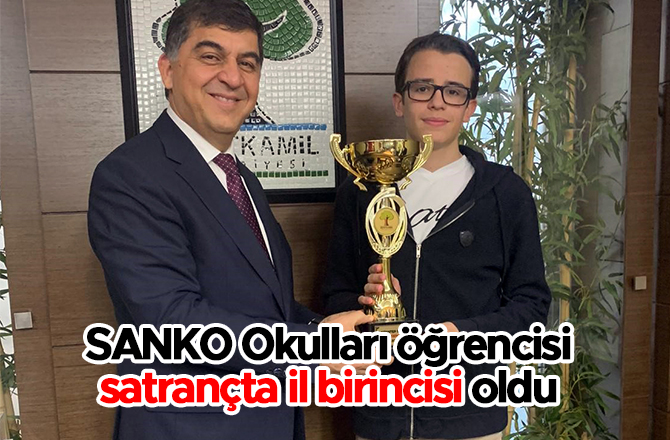 SANKO Okulları öğrencisi satrançta il birincisi oldu