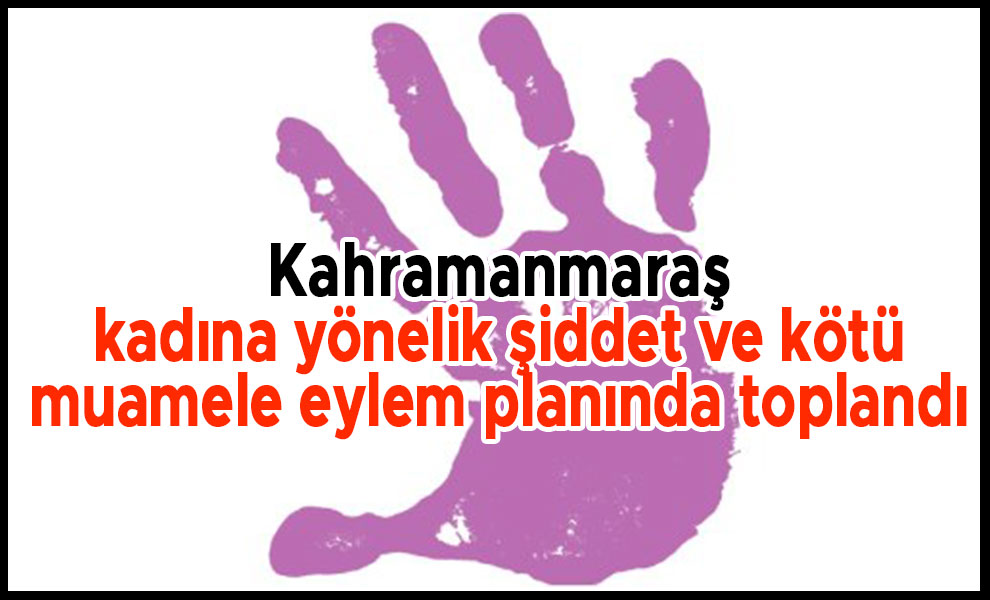 Kahramanmaraş kadına yönelik şiddet ve kötü muamele eylem planında toplandı