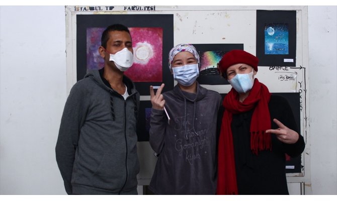 Hematoloji hastaları 'ÇABA'larını resimle buluşturdu