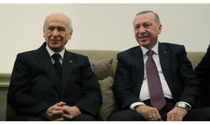 Cumhurbaşkanı Erdoğan ile MHP Genel Başkanı Bahçeli görüştü